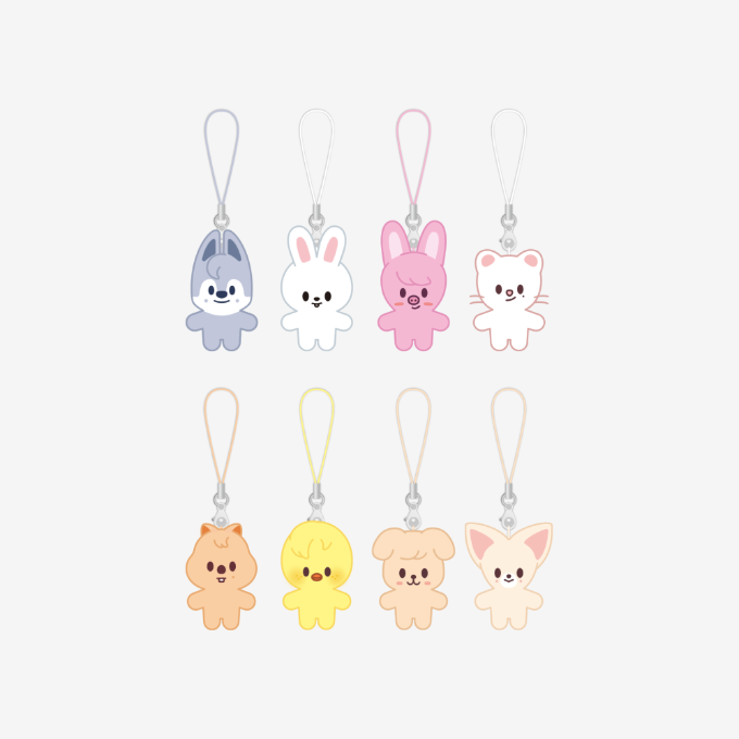 STRAY KIDS - 5TH FANMEETING OFFICAL MD [SKZ 5'CLOCK] SKZOO KEYRING MICRO VER.