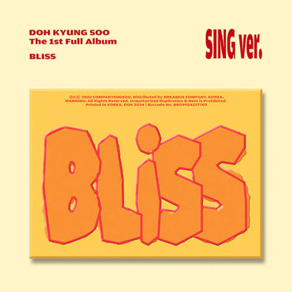 DOH KYUNGSOO (D.O.) - 1ST FULL ALBUM [BLISS]