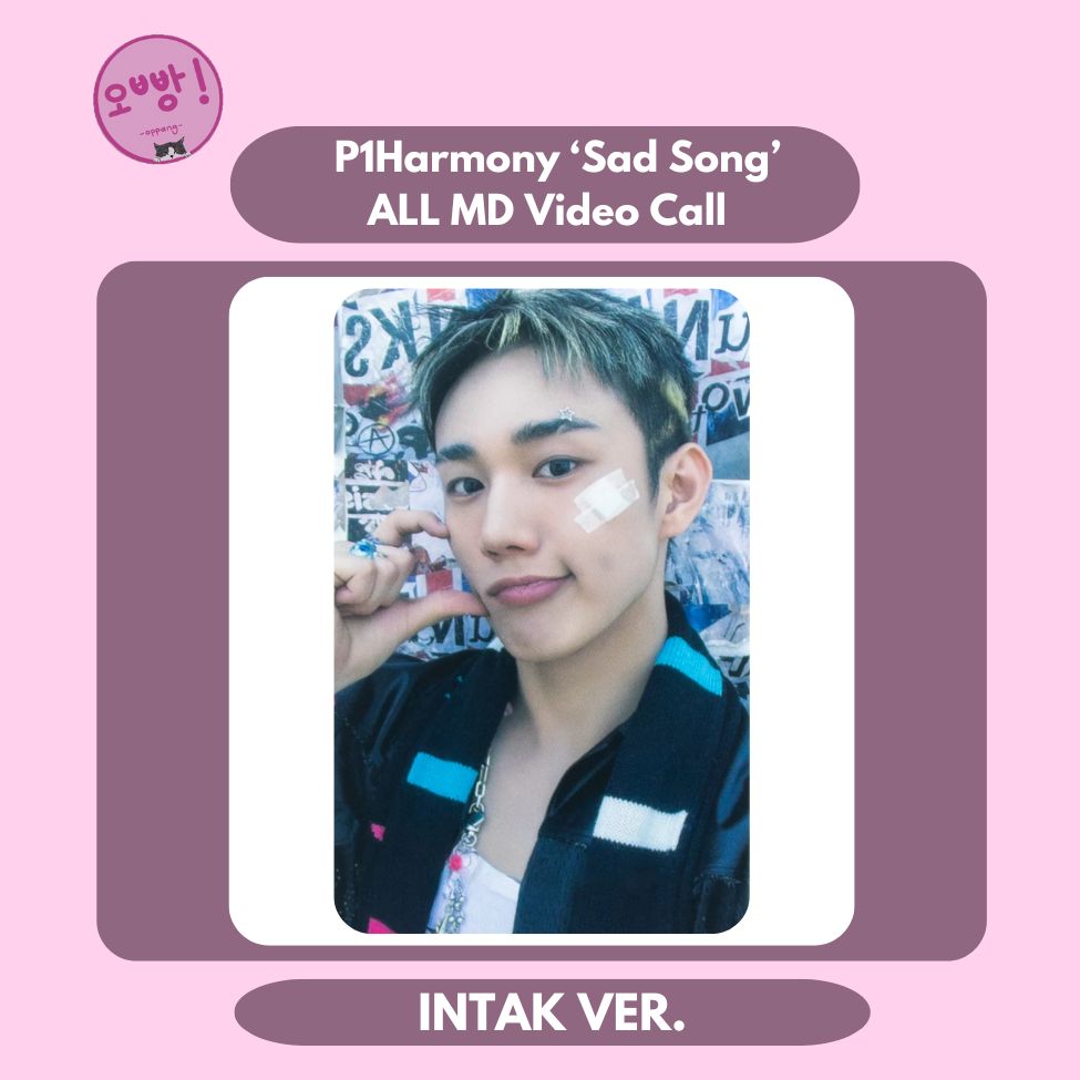 P1HARMONY - [SAD SONG] ALL MD VIDEO CALL PHOTOCARD