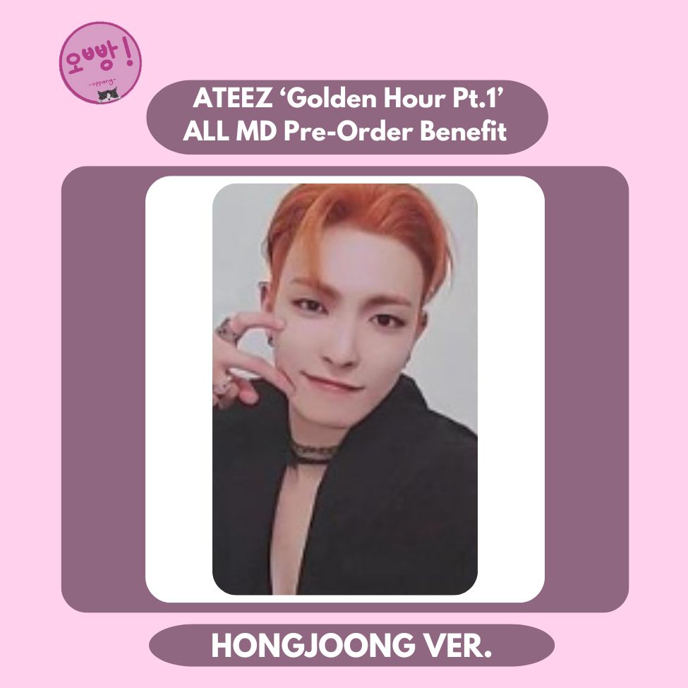 ATEEZ - [GOLDEN HOUR PT.1] ALL MD PRE-ORDER BENEFIT PHOTOCARD