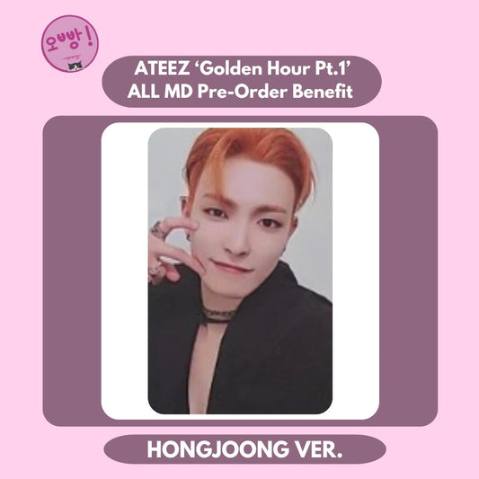 ATEEZ - [GOLDEN HOUR PT.1] ALL MD PRE-ORDER BENEFIT PHOTOCARD