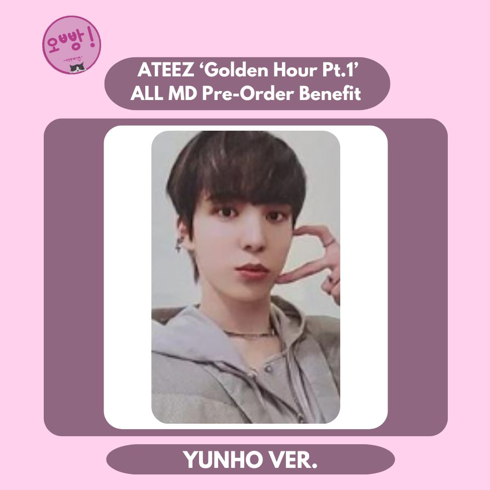 ATEEZ - [GOLDEN HOUR PT.1] ALL MD PRE-ORDER BENEFIT PHOTOCARD