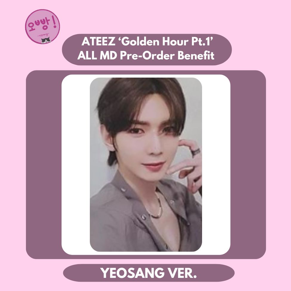ATEEZ - [GOLDEN HOUR PT.1] ALL MD PRE-ORDER BENEFIT PHOTOCARD