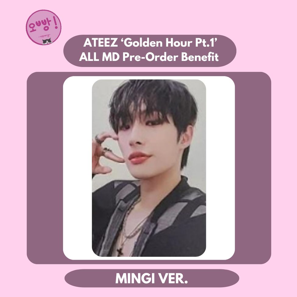 ATEEZ - [GOLDEN HOUR PT.1] ALL MD PRE-ORDER BENEFIT PHOTOCARD
