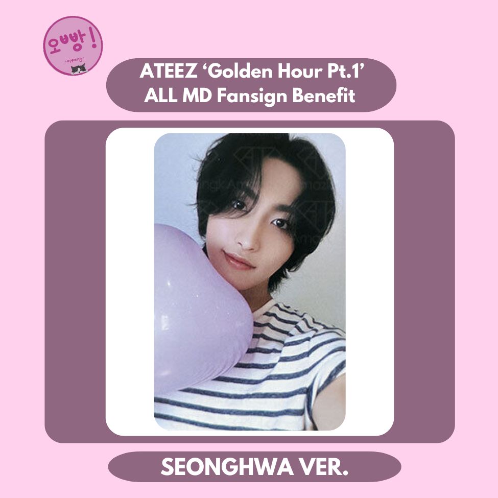 ATEEZ - [GOLDEN HOUR PT.1] ALL MD FANSIGN BENEFIT PHOTOCARD
