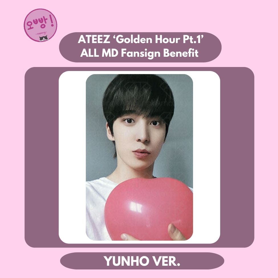 ATEEZ - [GOLDEN HOUR PT.1] ALL MD FANSIGN BENEFIT PHOTOCARD