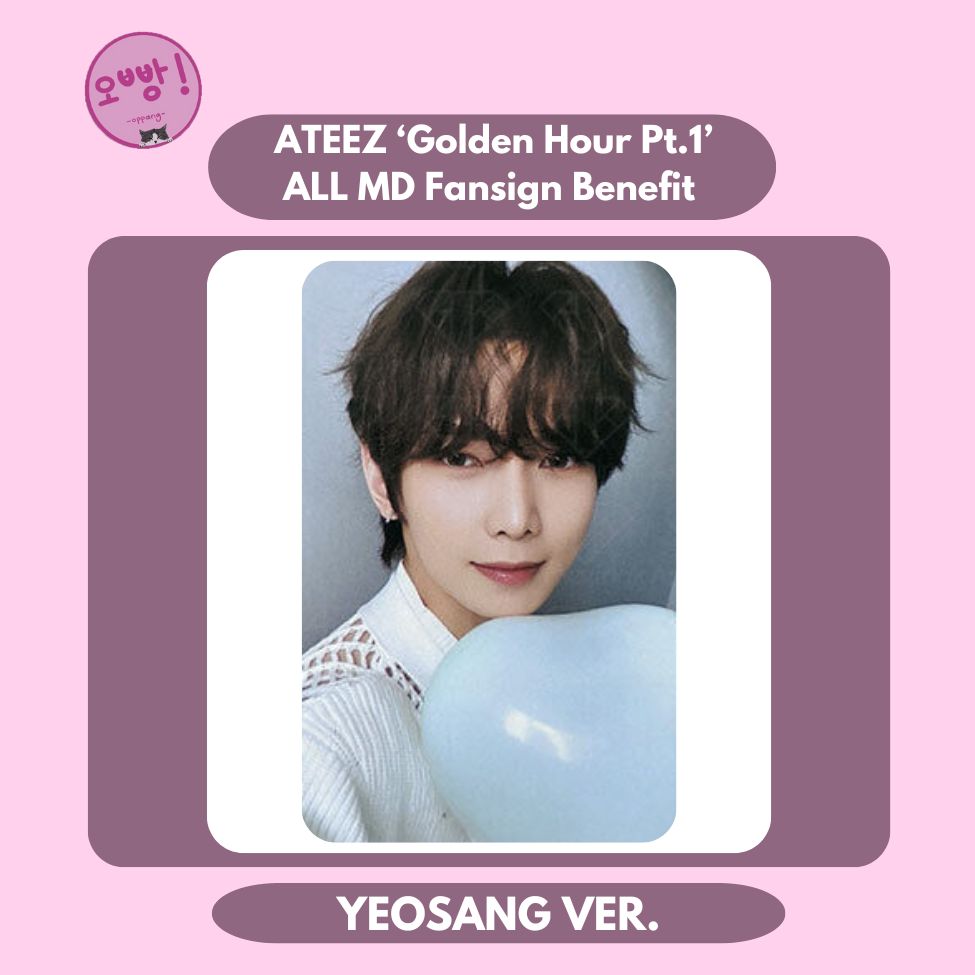 ATEEZ - [GOLDEN HOUR PT.1] ALL MD FANSIGN BENEFIT PHOTOCARD