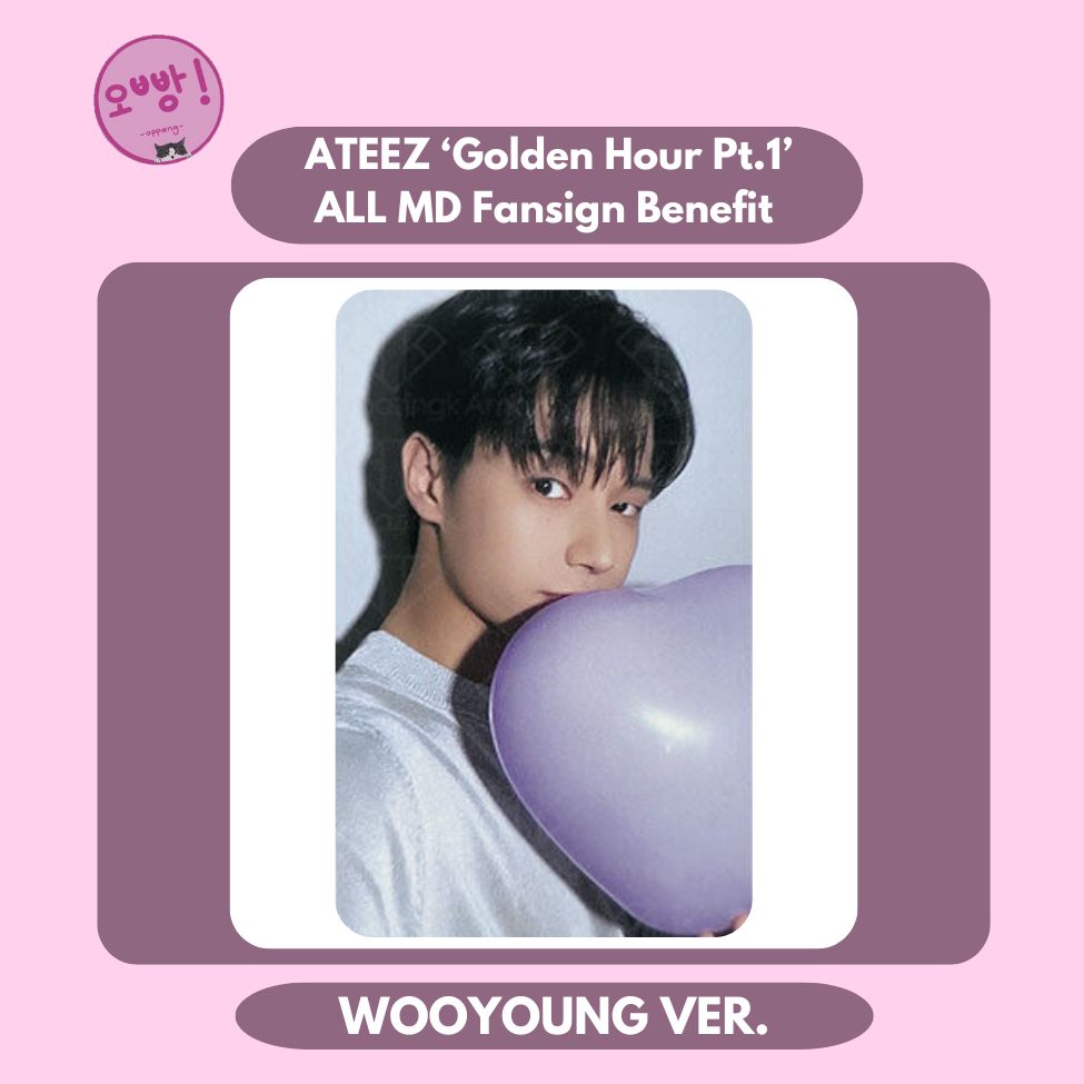 ATEEZ - [GOLDEN HOUR PT.1] ALL MD FANSIGN BENEFIT PHOTOCARD