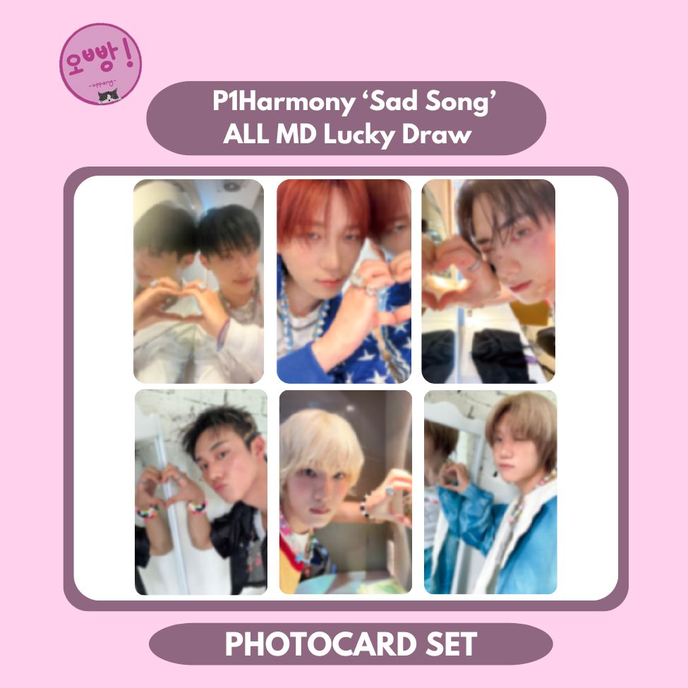 P1HARMONY - [SAD SONG] ALL MD LUCKY DRAW PHOTOCARD