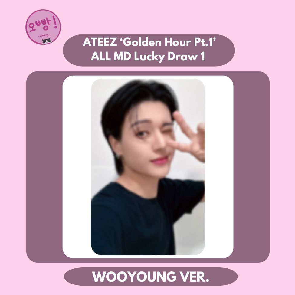 ATEEZ - [GOLDEN HOUR PT.1] ALL MD LUCKY DRAW PHOTOCARD 1
