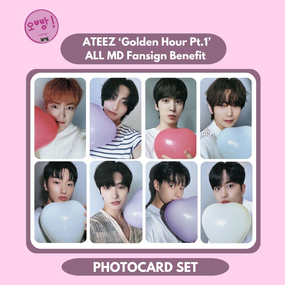 ATEEZ - [GOLDEN HOUR PT.1] ALL MD FANSIGN BENEFIT PHOTOCARD