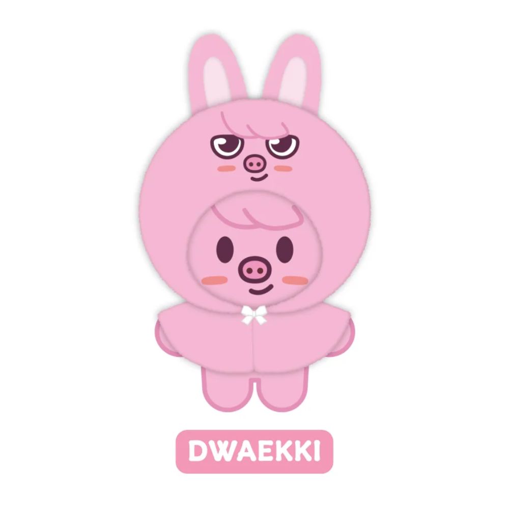 STRAY KIDS - 5TH FANMEETING OFFICAL MD [SKZ 5'CLOCK] SKZOO 10CM PLUSH OUTFIT