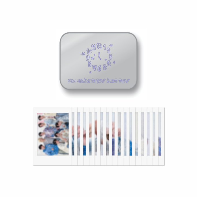 STRAY KIDS - 5TH FANMEETING OFFICAL MD [SKZ 5'CLOCK] TINCASE POLAROID SET