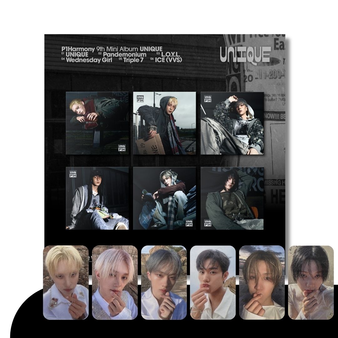 P1HARMONY - 9TH MINI ALBUM [UNIQUE] (COMPACT VER.) (+APPLEMUSIC PRE-ORDER BENEFIT)