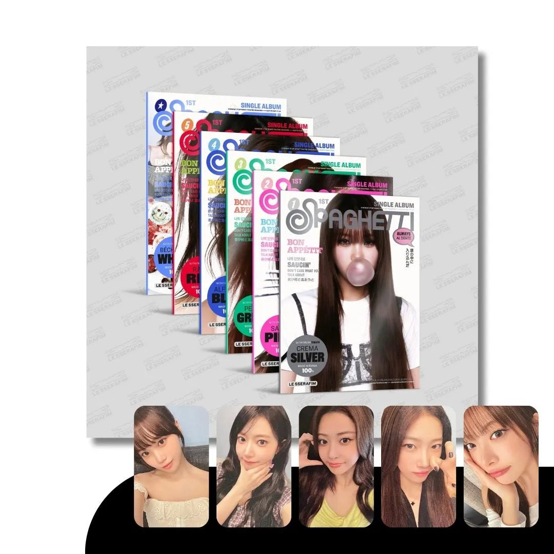 [PRE-ORDER] LE SSERAFIM - 1ST SINGLE ALBUM [SPAGHETTI] (COMPACT VER.) (+APPLEMUSIC PRE-ORDER BENEFIT)