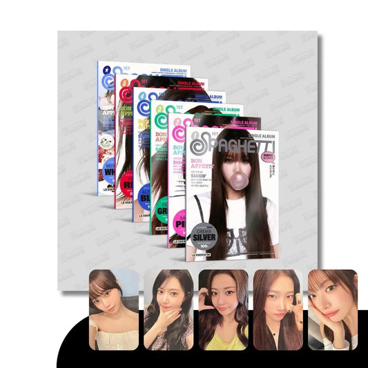 [PRE-ORDER] LE SSERAFIM - 1ST SINGLE ALBUM [SPAGHETTI] (COMPACT VER.) (+APPLEMUSIC PRE-ORDER BENEFIT)