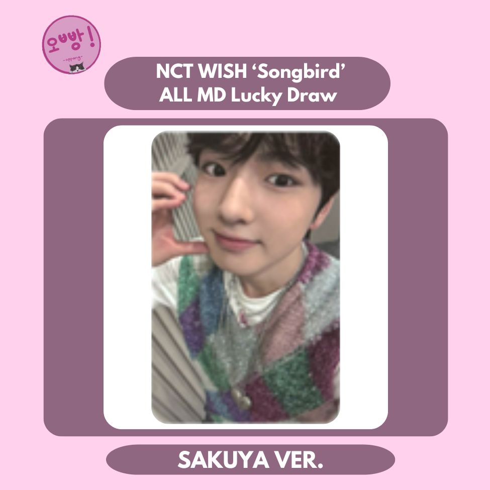NCT WISH - [SONGBIRD] ALL MD LUCKY DRAW PHOTOCARD