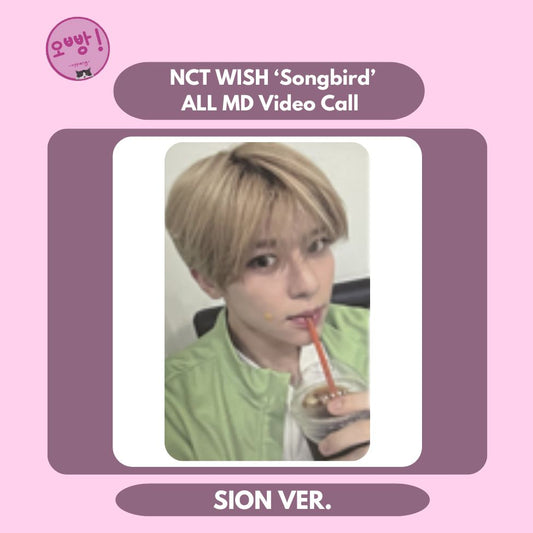 NCT WISH - [SONGBIRD] ALL MD VIDEO CALL PHOTOCARD