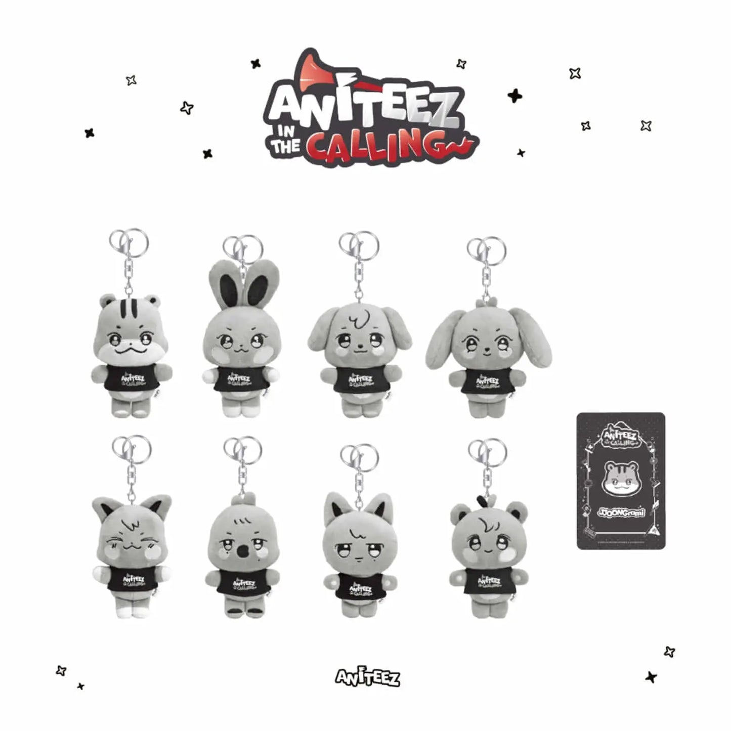 [PRE-ORDER] ATEEZ - OFFICIAL MD [ANITEEZ IN THE CALLING] THE CALLING PLUSH KEYRING