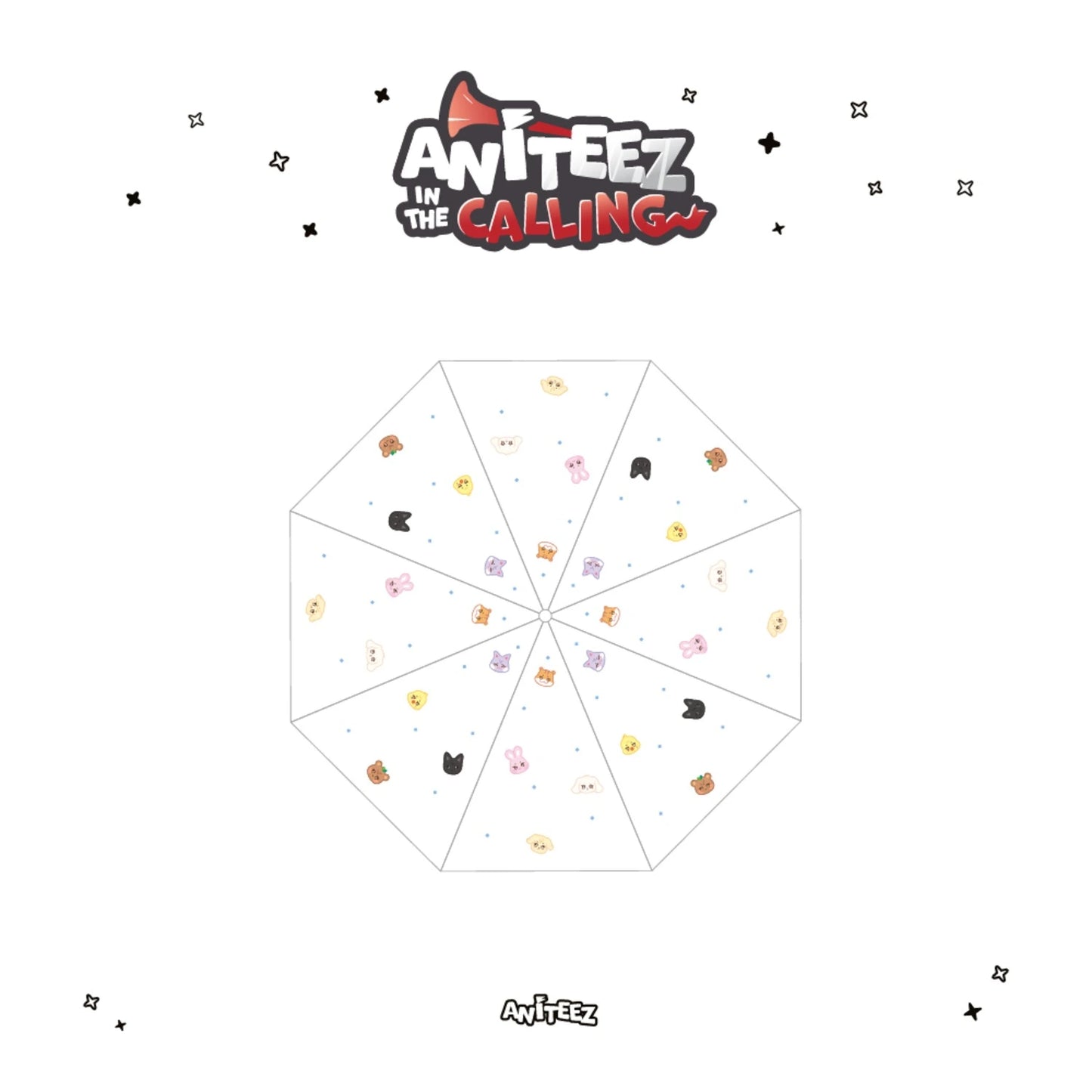 [PRE-ORDER] ATEEZ - OFFICIAL MD [ANITEEZ IN THE CALLING] CLEAR UMBRELLA