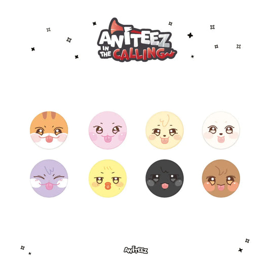 [PRE-ORDER] ATEEZ - OFFICIAL MD [ANITEEZ IN THE CALLING] SOFT PIN BUTTON