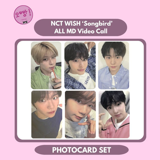 NCT WISH - [SONGBIRD] ALL MD VIDEO CALL PHOTOCARD