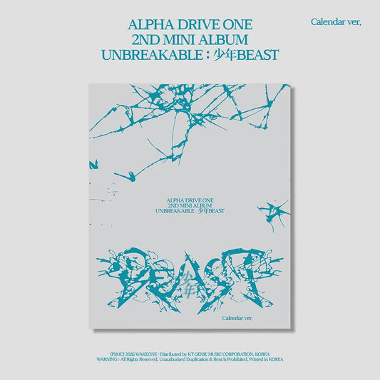 [PRE-ORDER] ] ALPHA DRIVE ONE - 2ND MINI ALBUM [UNBREAKABLE : 少年BEAST] (CALENDAR VER.)