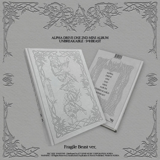 [PRE-ORDER] ALPHA DRIVE ONE - 2ND MINI ALBUM [UNBREAKABLE : 少年BEAST] (FRAGILE BEAST VER.)