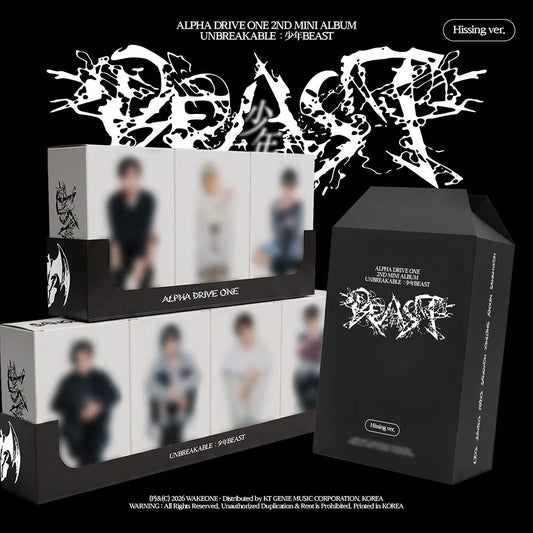 [PRE-ORDER] ] ALPHA DRIVE ONE - 2ND MINI ALBUM [UNBREAKABLE : 少年BEAST] (HISSING VER.)