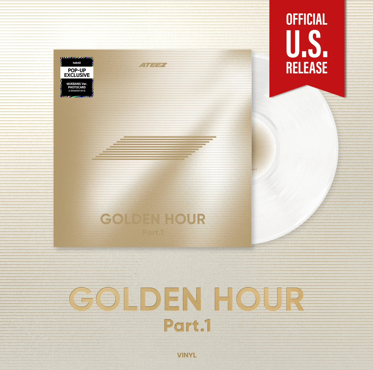 ATEEZ - GOLDEN HOUR : PART 1 (VINYL) (HELLO82 POP-UP EXCLUSIVE) (MUKBANG VER.)