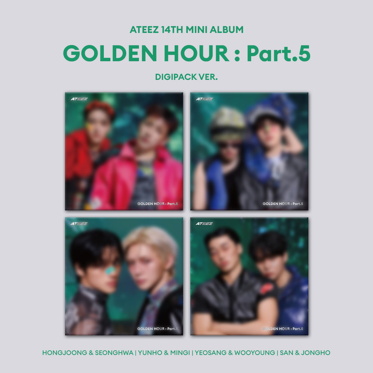 [PRE-ORDER] ATEEZ - 14TH MINI ALBUM [GOLDEN HOUR: PART 5] (UNIT DIGIPACK VER.)