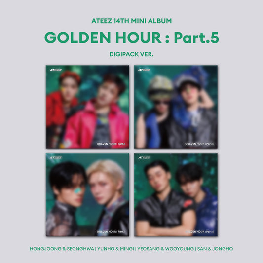 [PRE-ORDER] ATEEZ - 14TH MINI ALBUM [GOLDEN HOUR: PART 5] (UNIT DIGIPACK VER.)