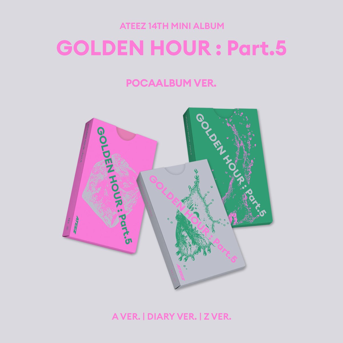 [PRE-ORDER] ATEEZ - 14TH MINI ALBUM [GOLDEN HOUR: PART 5] (POCAALBUM VER.)