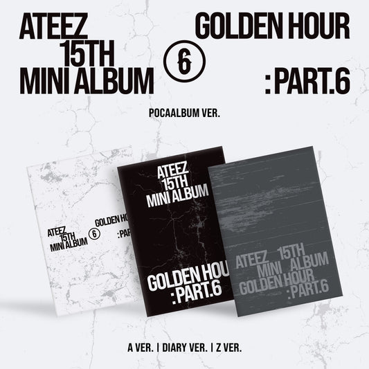 [PRE-ORDER] ATEEZ - 15TH MINI ALBUM [GOLDEN HOUR: PART.6] (POCAALBUM VER.)