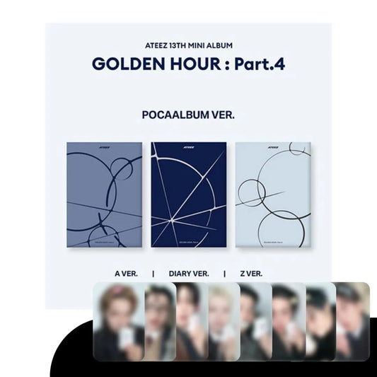 [PRE-ORDER] ATEEZ - 13TH MINI ALBUM [GOLDEN HOUR : PART.4] (POCAALBUM VER.) (+MAKESTAR PRE-ORDER BENEFIT)