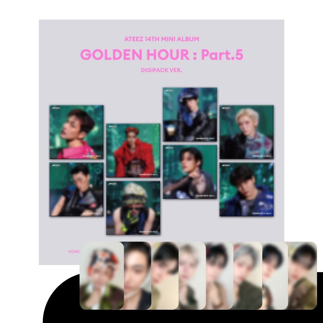 [PRE-ORDER] ATEEZ - 14TH MINI ALBUM [GOLDEN HOUR: PART 5] (DIGIPACK VER.) (+SOUNDWAVE PREORDER BENEFIT)