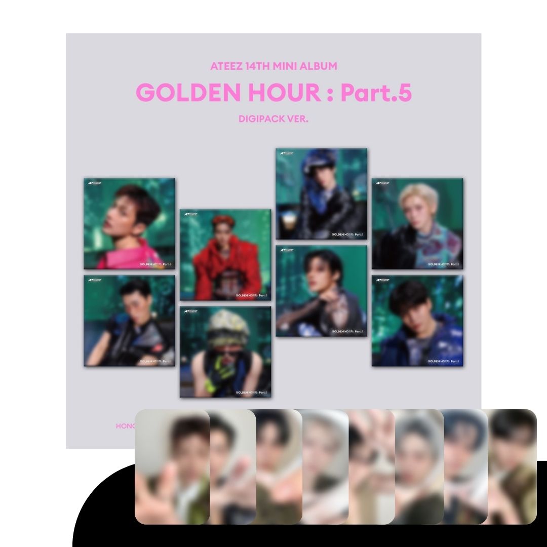 [PRE-ORDER] ATEEZ - 14TH MINI ALBUM [GOLDEN HOUR: PART 5] (DIGIPACK VER.) (+DEAR MY MUSE PREORDER BENEFIT)