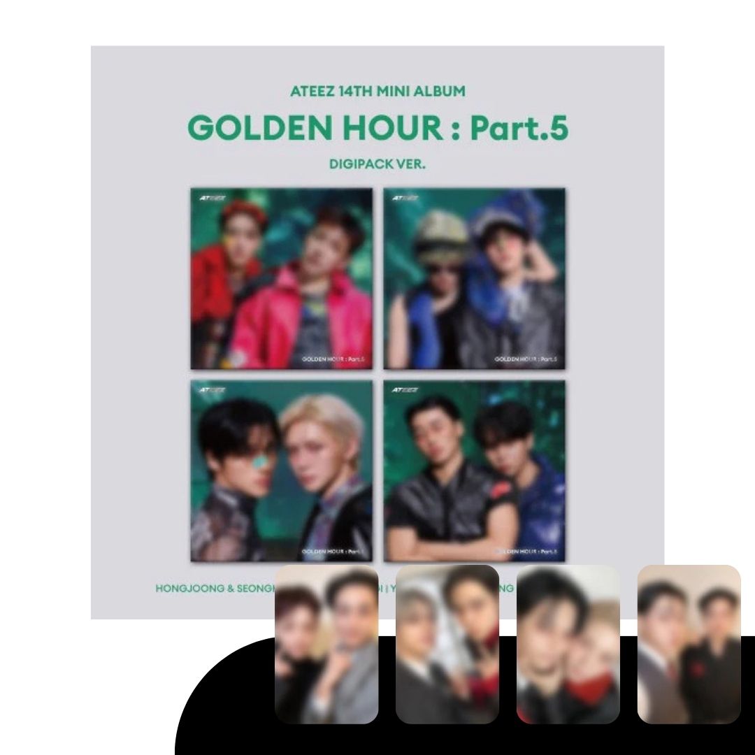 [PRE-ORDER] ATEEZ - 14TH MINI ALBUM [GOLDEN HOUR: PART 5] (UNIT DIGIPACK VER.) (+SOUNDWAVE PRE-ORDER BENEFIT)