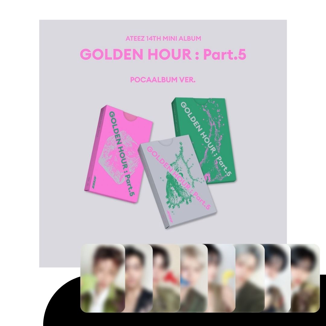 [PRE-ORDER] ATEEZ - 14TH MINI ALBUM [GOLDEN HOUR: PART 5] (POCAALBUM VER.) (+MAKESTAR PRE-ORDER BENEFIT)
