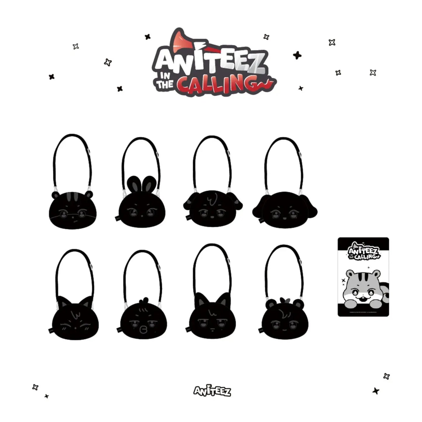 [PRE-ORDER] ATEEZ - OFFICIAL MD [ANITEEZ IN THE CALLING] FACE POUCH BAG