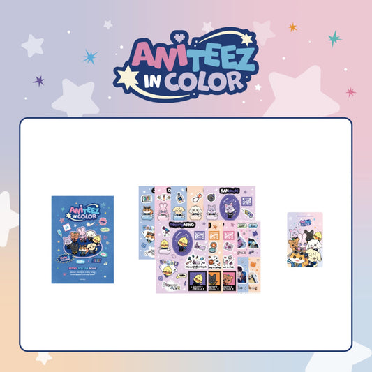 [PRE-ORDER] ATEEZ - OFFICIAL MD [ANITEEZ IN COLOR] RETRO STICKER BOOK