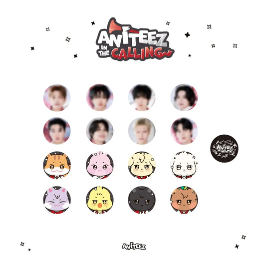 [PRE-ORDER] ATEEZ - OFFICIAL MD [ANITEEZ IN THE CALLING] RANDOM CAN BADGE