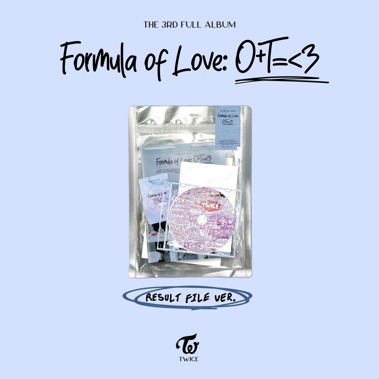 TWICE - VOL.3 [FORMULA OF LOVE: O + T = <3] (RESULT FILE VER.)