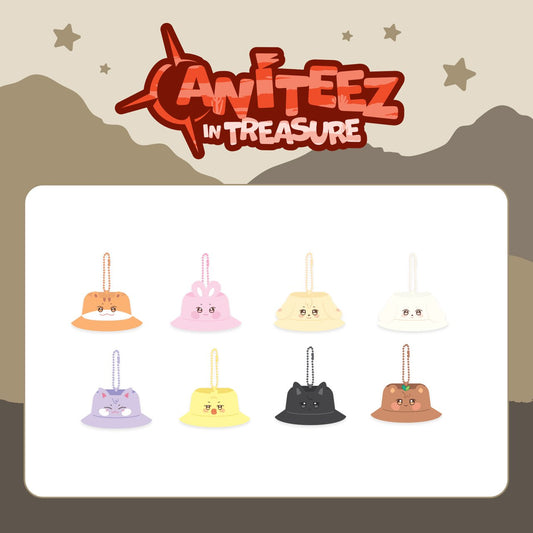 ATEEZ - OFFICIAL MD [ANITEEZ IN TREASURE] BUCKET HAT KEYRING