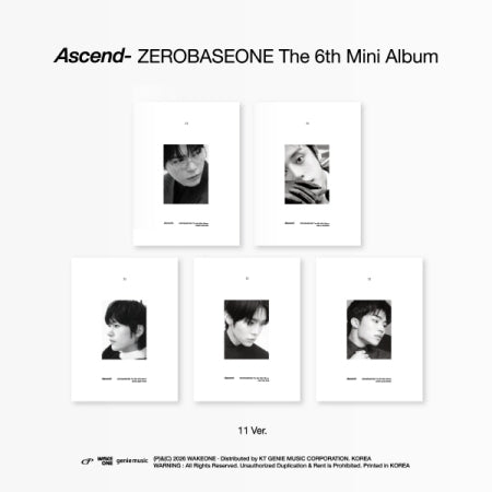 ZEROBASEONE - THE 6TH MINI ALBUM [ASCEND-] (11 VER.)